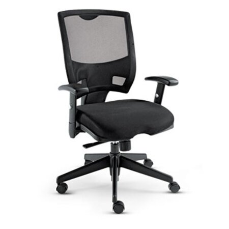 Alera® Alera Epoch Series Fabric Mesh Multifunction Chair, Supports Up to 275 lb, 17.63" to 22.44" Seat Height, Black - Each - ALE-EP42ME10B-EA
