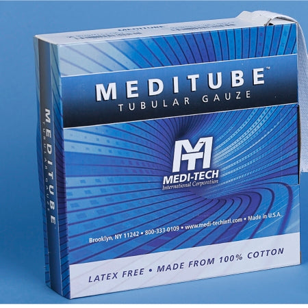 Medi-Tech International Tubular Retainer Dressing Meditube™ Cotton 3-5/8 Inch X 50 Yard Size 5 White Leg / Thigh / Head NonSterile - Each - MTTG323-EA