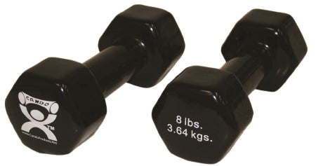 Fabrication Enterprises Dumbbell Pair Hexagon Heads CanDo® 8 lbs. - Pair - 10-0557-2-PR