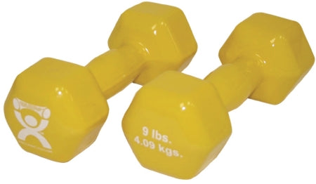 Fabrication Enterprises Dumbbell Pair Hexagon Heads CanDo® 9 lbs. - Pair - 10-0558-2-PR