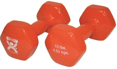 Fabrication Enterprises Dumbbell Pair Hexagon Heads CanDo® 10 lbs. - Pair - 10-0559-2-PR