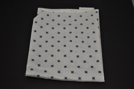 Lew Jan Textile Patient Exam Gown One Size Fits Most Blue / White Print Reusable - DZ/12 - V64-0308PT-DZ