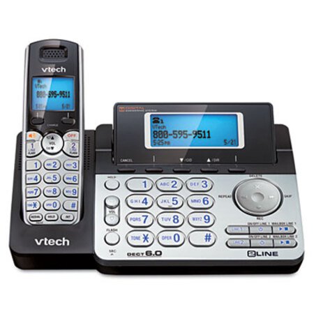 Vtech® Two-Line Expandable Cordless Phone with Answering System - Each - VTE-DS6151-EA
