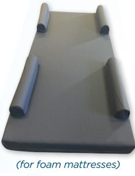 Proactive Medical Products LLC Raised Rail Mattress Overlay Protekt® Raised Perimeter Type 42 W X 80 D X 9 H Inch For Foam Mattresses - Each - 80099-Z42-EA