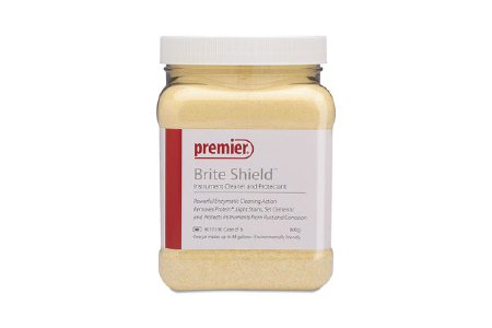 Premier Dental Products Enzymatic Instrument Detergent Brite Shield™ Powder 800 Gram Jar Unscented - Case of 6 - 9011100-CS