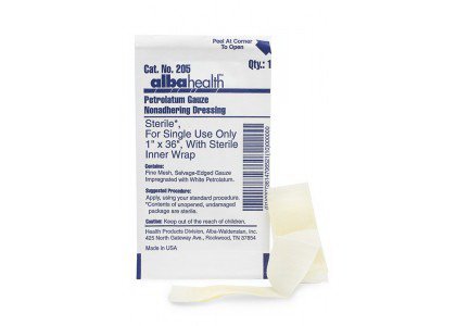 Dukal Petrolatum Impregnated Dressing Dukal® Strip 3 X 18 Inch Sterile - Box of 12 - 207-12-BX