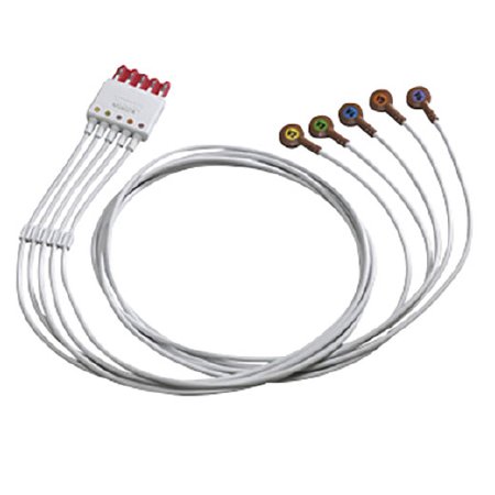 Philips Healthcare 5 Lead Cable Philips HeartStart® Packaged 1 set per bag For use with trunk cables: M1663A and M1949A - Each - 989803144911-EA