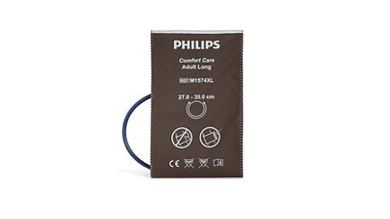 Philips Healthcare Reusable Blood Pressure Cuff Philips™ 27 to 35 cm Arm Nylon Cuff Adult Long Cuff - Each - 989803191311-EA