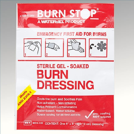 Safeguard US Operating LLC Hydrogel Burn Dressing Bunn Stop® 4 X 4 Inch Square Sterile - Each - BSBD16-100.00.000-EA