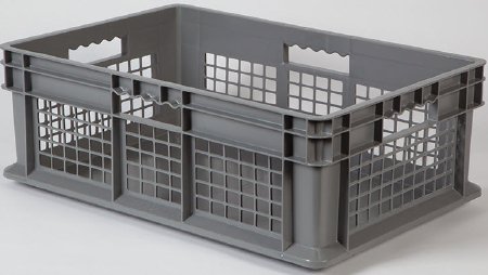 Health Care Logistics Storage Crate Gray Polyethylene 8-1/4 X 15-3/4 X 23-3/4 Inch - Each - 1661G-EA