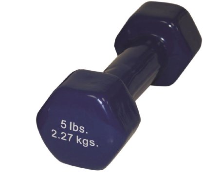 Fabrication Enterprises Dumbbell Hexagon Heads CanDo® 5 lbs. - Each - 10-0554-1-EA