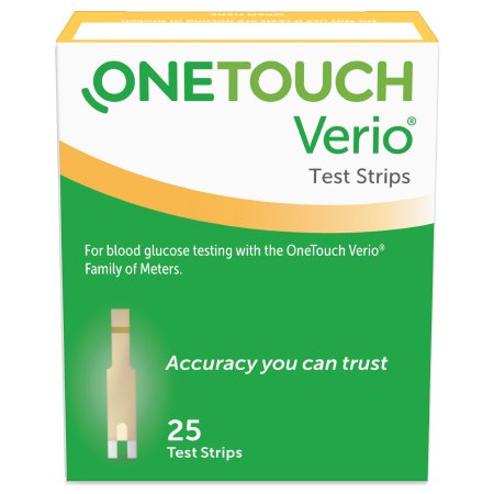 LifeScan Blood Glucose Test Strips OneTouch® Verio® 25 Strips per Pack - Case of 600 - 022270-CS