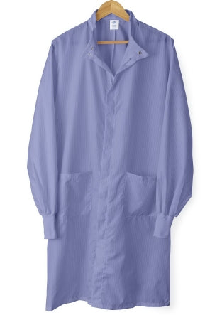 Medline Lab Coat ASEP A/S Blue X-Large Knee Length Reusable - Each - 6621BLCXL-EA