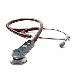 McKesson Electronic Stethoscope Adscope® Burgundy 1-Tube 19 Inch Tube Single Head Chestpiece - Each - 658BD-EA