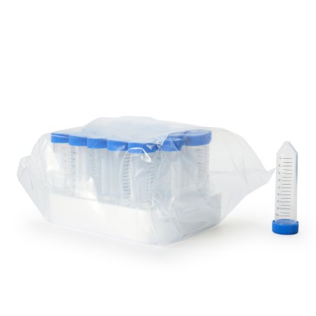 McKesson McKesson Centrifuge Tube Conical Bottom Plain 30 X 115 mm 50 mL Blue Screw Cap Polypropylene Tube - Case of 500 - 177-6289-CS