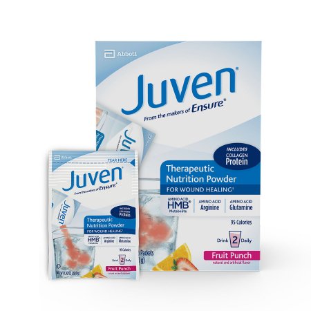 Abbott Nutrition Oral Supplement Juven® Fruit Punch Flavor Powder 1.01 oz. Individual Packet - Case of 180 - 66680-CS