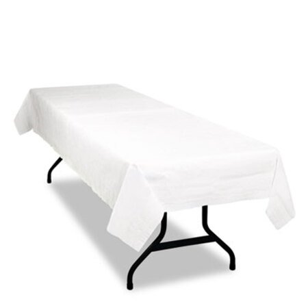 Tablemate® Table Set Poly Tissue Table Cover, 54" x 108", White, 6/Pack - Pack of 1 - TBL-PT549WH-PK