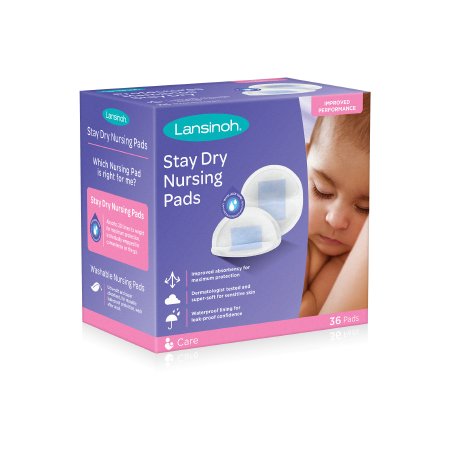 Emerson Healthcare Nursing Pad Lansinoh® One Size Fits Most Cotton Disposable - Case of 12 - 20236-CS