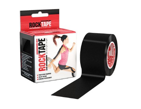 Patterson Medical Supply Kinesiology Tape Rock Tape® Black Logo 2 Inch X 35 Yard Cotton / Nylon NonSterile - Roll of 1 - 081678911-RL