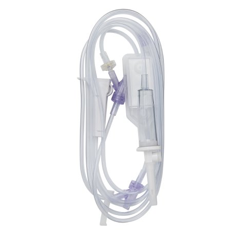 B. Braun Primary IV Administration Set Caresite® Gravity 2 Ports 15 Drops / mL Drip Rate 0.2 Micron Filter 104 Inch Tubing Solution - Case of 50 - 354207-CS