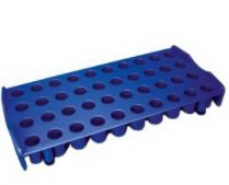 Globe Scientific Vial Rack Globe® Scientific 40 Place Blue 1 X 3-7/8 X 8-1/2 Inch - Each - 3049B-EA