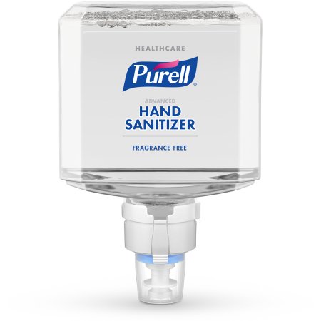 GOJO Hand Sanitizer Purell® Healthcare Advanced Gentle & Free 1,200 mL Ethyl Alcohol Foaming Dispenser Refill Bottle - Case of 2 - 7751-02-CS