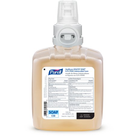 GOJO Antimicrobial Soap Purell® Healthy Soap® Foaming 1,200 mL Dispenser Refill Bottle Floral Scent - Case of 2 - 7878-02-CS