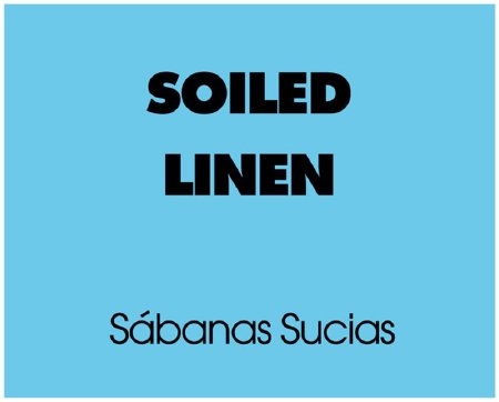 United Ad Label Pre-Printed Label Advisory Label Blue Paper Soiled Linen Black Safety and Instructional 8 X 10 Inch - Each - ULBH242-EA