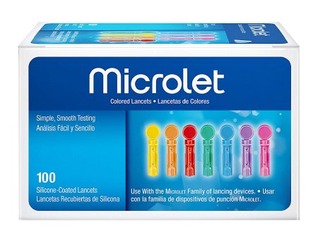 Ascensia Diabetes Care Lancet for Lancing Device Microlet® 23 Gauge Non-Safety Twist Off Cap Finger - Case of 2400 - 6586-CS