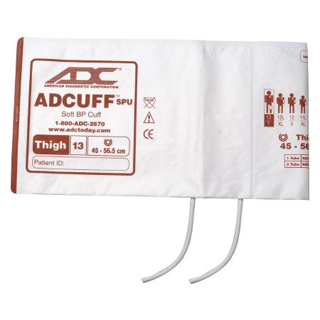 American Diagnostic Corp Single Patient Use Blood Pressure Cuff and Bulb Adcuff™ 45 to 56.5 cm Leg Nylon Cuff Thigh Cuff - Pack of 5 - 8650-13T-PK