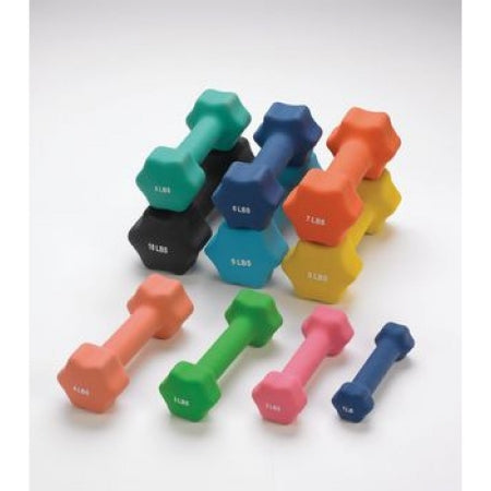Patterson Medical Supply Dumbbell Hexagon Heads Sammons Preston® 1 lbs. - Each - 081513753-EA