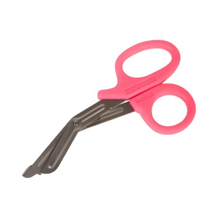 McKesson Trauma Shears McKesson Medicut™ Pink 7-1/4 Inch Length Medical Grade Stainless Steel Finger Ring Handle Blunt Tip / Blunt Tip - Case of 10 - 320NPMM-CS