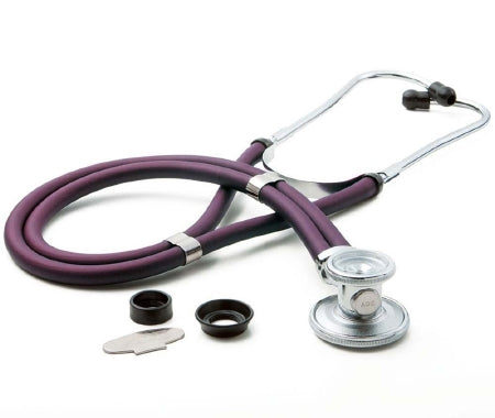 McKesson Sprague Stethoscope McKesson Purple 2-Tube 22 Inch Tube Double-Sided Chestpiece - Case of 20 - 641VMM-CS