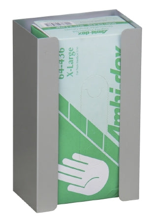 Omnimed Glove Box Holder Horizontal or Vertical Mounted 1-Box Capacity Gray 4 X 6-1/4 X 10 Inch Aluminum - Each - 305310-1-EA