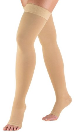 Truform Compression Stocking Truform® Thigh High Small Beige Closed Toe - Pair - 868-BG-S-PR