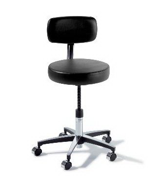 Midmark Manual Screw Adjust Stool Ritter® 275 Classic Series Backrest Screw Adjust, Manual, Pneumatic Seat Height Adjustment 5 Casters Sandy Retreat - Each - 275-001-850-EA