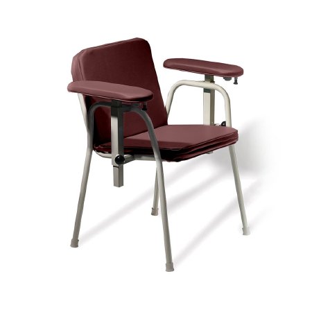 Midmark Blood Drawing Chair Ritter® 281 Double Fixed Armrest Cranberry - Each - 281-011-859-EA