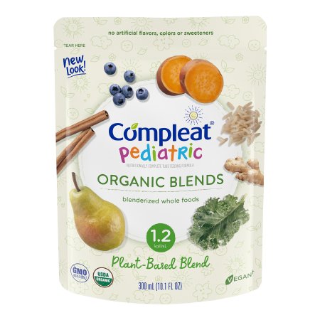 Nestle Healthcare Nutrition Pediatric Oral Supplement Compleat® Pediatric Organic Blends 10.1 oz. Pouch Liquid Organic Food Allergies - Case of 24 - 00043900117218-CS
