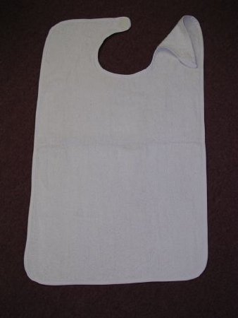 Lew Jan Textile Bib Hook and Loop Closure Reusable Terry Cloth - DZ/1 - V91-1836BE-DZ