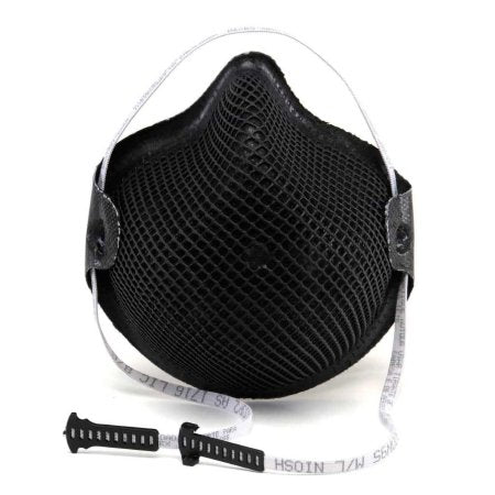 Moldex-Metric Particulate Respirator Mask Moldex® 2600 Series Special Ops™ Industrial N95 Cup Elastic Strap Medium / Large Black NonSterile Not Rated Adult - Case of 180 - M2600N95-CS