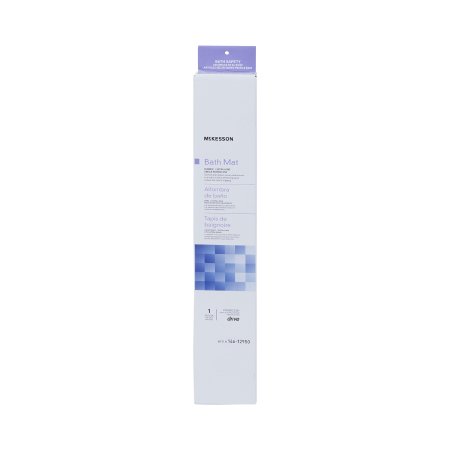 McKesson Bathtub Mat with Suction Grip McKesson Rubber 15-3/4 X 35-1/2 Inch - Each - 146-12950-EA