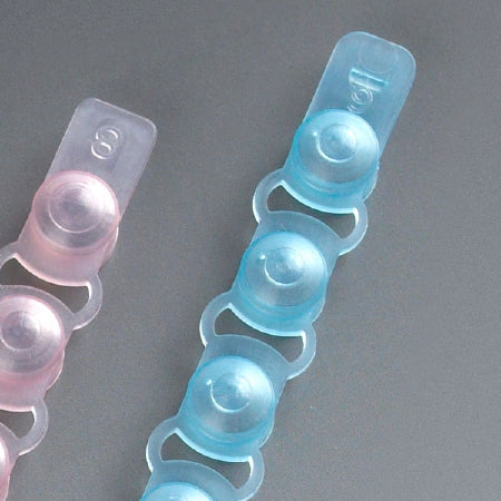Globe Scientific Tube Cap Strip Polypropylene 8-Cap Strip Blue For 110575 Series Tubes NonSterile - Box of 125 - 110578B-BX