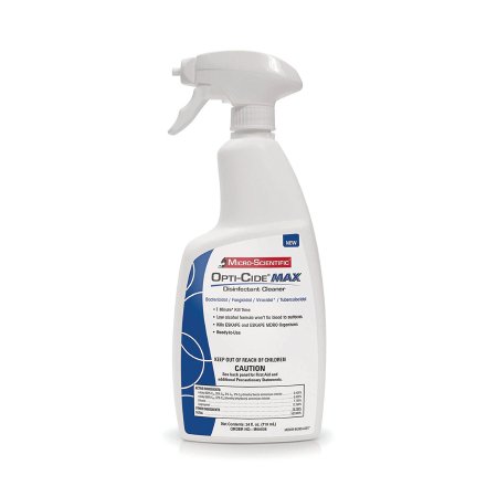 Micro Scientific Industries Opti-Cide® Max Surface Disinfectant Cleaner Alcohol Based Pump Spray Liquid 24 oz. Bottle Alcohol Scent NonSterile - Case of 12 - M60036-CS