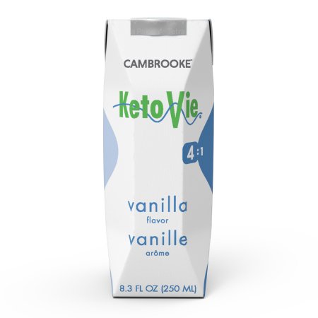Cambrooke Therapeutics Oral Supplement KetoVie® 4:1 Vanilla Flavor Liquid 8.5 oz. Carton - Each - 50203-EA