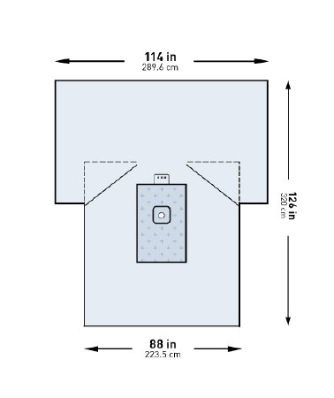 McKesson Orthopedic Drape McKesson Lower Extremity Drape 114 W X 88 W X 126 L Inch Sterile - Case of 10 - 183-I80-09157G-S-CS