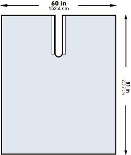 McKesson Orthopedic Drape McKesson Impervious U-Drape 60 W X 81 L Inch Sterile - Pack of 1 - 183-I80-09147-S-PK