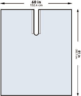 McKesson Orthopedic Drape McKesson Impervious U-Drape 60 W X 81 L Inch Sterile - Case of 30 - 183-I80-09147-S-CS
