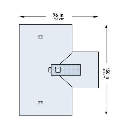 McKesson Orthopedic Drape McKesson Hand Drape 76 W X 150 L Inch Sterile - Case of 14 - 183-I80-09108G-S-CS