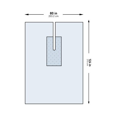 McKesson Orthopedic Drape McKesson U-Drape with Split 80 W X 124 L Inch Sterile - Pack of 1 - 183-I80-09149G-S-PK