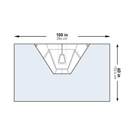 McKesson Orthopedic Drape McKesson Heavy-Duty Shoulder Arthroscopy Drape 100 W X 60 L Inch Sterile - Case of 12 - 183-I80-09172-S-CS